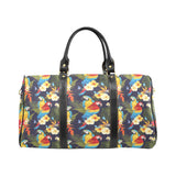 Colorful parrot flower pattern Travel Bag