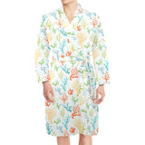 Coral Reef Pattern Print Design 02 Men's Long Sleeve Belted Night Robe