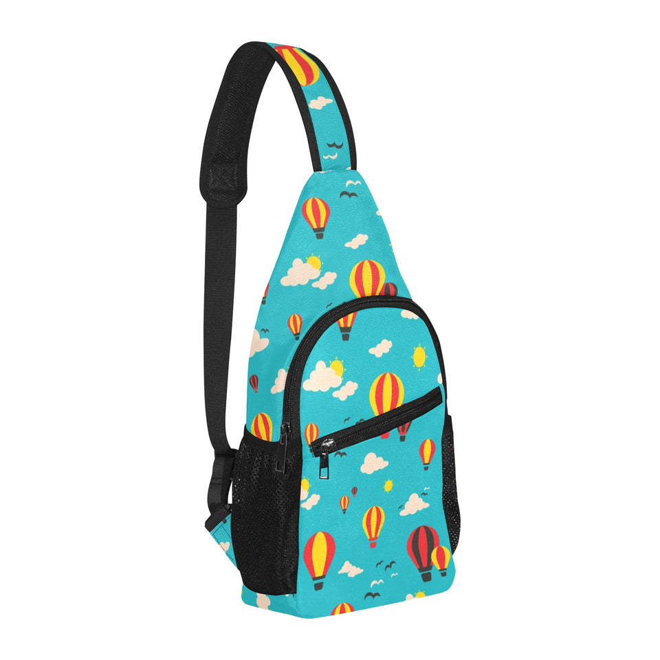Hot Air Balloon Sky Pattern All Over Print Chest Bag