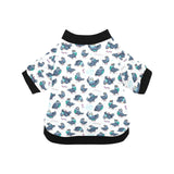 Pigeon Pattern Print Design 02 All Over Print Pet Dog Round Neck Fuzzy Shirt