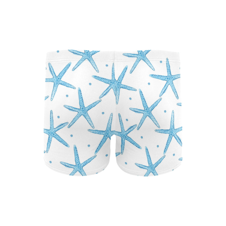 Watercolor starfish pattern Men's Swimming Trunks