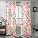 Swallow Pattern Print Design 01 Gauze Curtain
