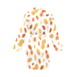 peanuts pattern Women's Long Sleeve Belted Night Robe