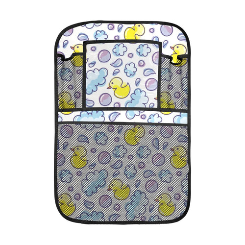 Duck Pattern Print Design 01 Car Seat Back Organizer