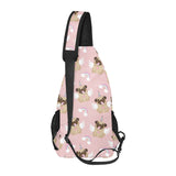 Cute unicorn pug pattern All Over Print Chest Bag