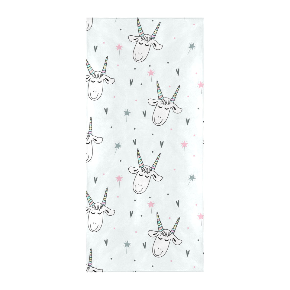 Cute goat design pattern Beach Towel