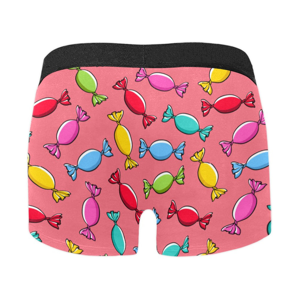 Colorful wrapped candy pattern Men's All Over Print Boxer Briefs Men's Underwear