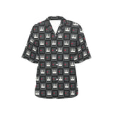 Piano Pattern Print Design 05 Women's All Over Print Hawaiian Shirt