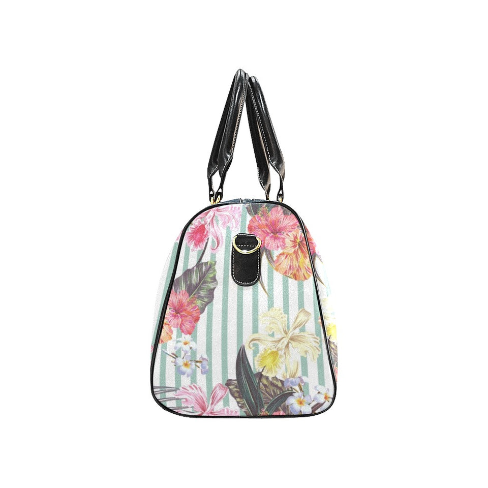 Colorful orchid flower pattern Travel Bag