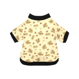 peanuts design pattern All Over Print Pet Dog Round Neck Fuzzy Shirt