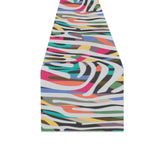 Colorful zebra skin pattern Table Runner