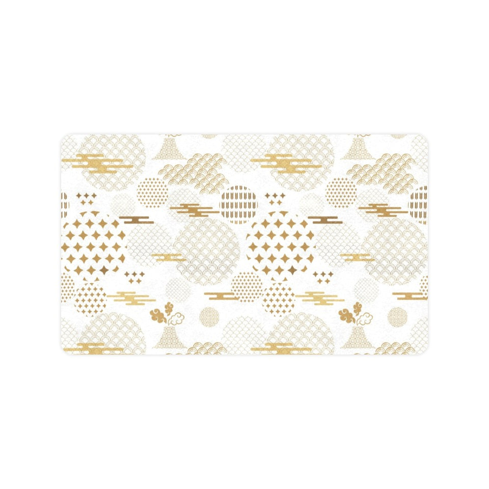 Beautiful gold japanese pattern Doormat