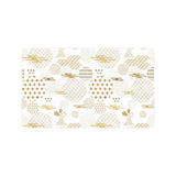 Beautiful gold japanese pattern Doormat