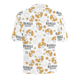 Cute beagle dog pattern background Men's All Over Print Polo Shirt