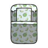 Durian pattern blue background Car Seat Back Organizer