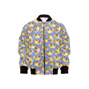 Guinea Pig Pattern Print Design 02 Kids' Boys' Girls' Bomber Jacket