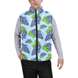 Watercolor grape pattern Men's Padded Vest