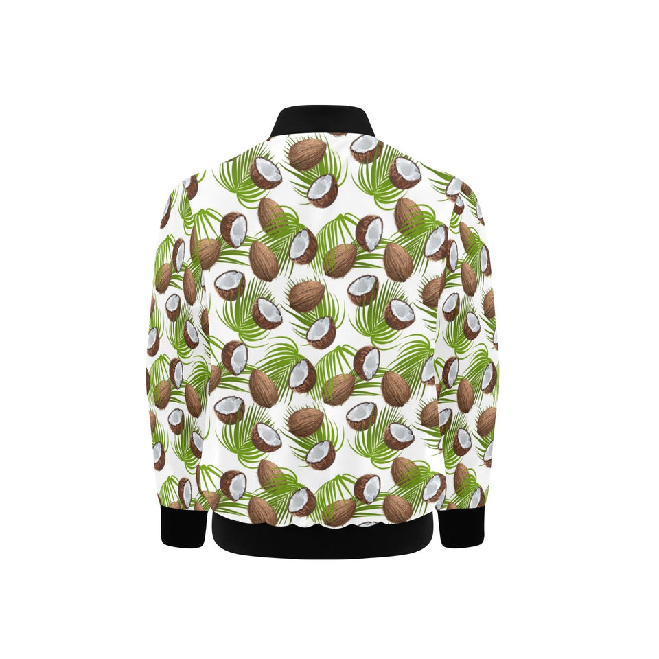 Coconut Pattern Print Design 04 Kids' Boys' Girls' Bomber Jacket