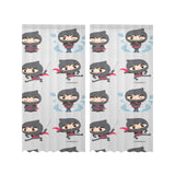 Cute ninja pattern Gauze Curtain