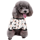 Pig Pattern Print Design 05 All Over Print Pet Dog Round Neck Fuzzy Shirt