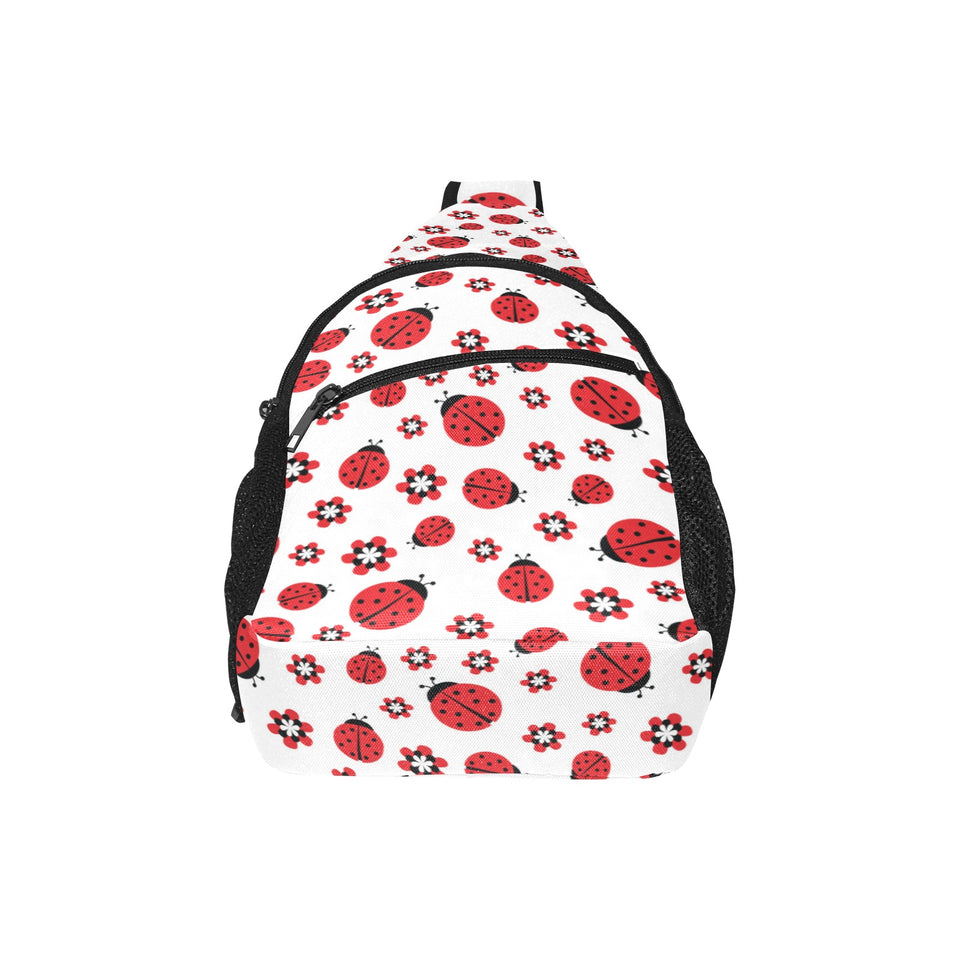 Ladybug Pattern Print Design 04 All Over Print Chest Bag