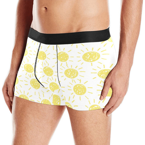 hand drawn sun pattern Men's All Over Print Boxer Briefs Men's Underwear