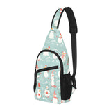 Cute snowman pattern All Over Print Chest Bag