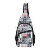 Skate Board Pattern Print Design 04 All Over Print Chest Bag