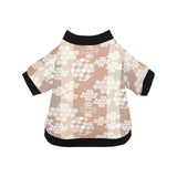 Beautiful hexagon japanese  pattern All Over Print Pet Dog Round Neck Fuzzy Shirt