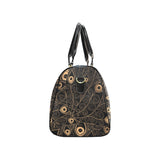 Gold peacock feather pattern Travel Bag