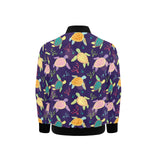 Colorful sea turtle pattern Kids' Boys' Girls' Bomber Jacket