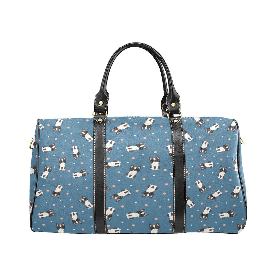Cute boston terrier dog spattern Travel Bag