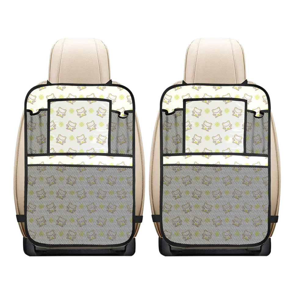 Cute cartoon frog baby pattern Car Seat Back Organizer