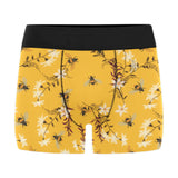 Bee flower pattern Men's All Over Print Boxer Briefs Men's Underwear