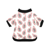 papaya pattern All Over Print Pet Dog Round Neck Fuzzy Shirt