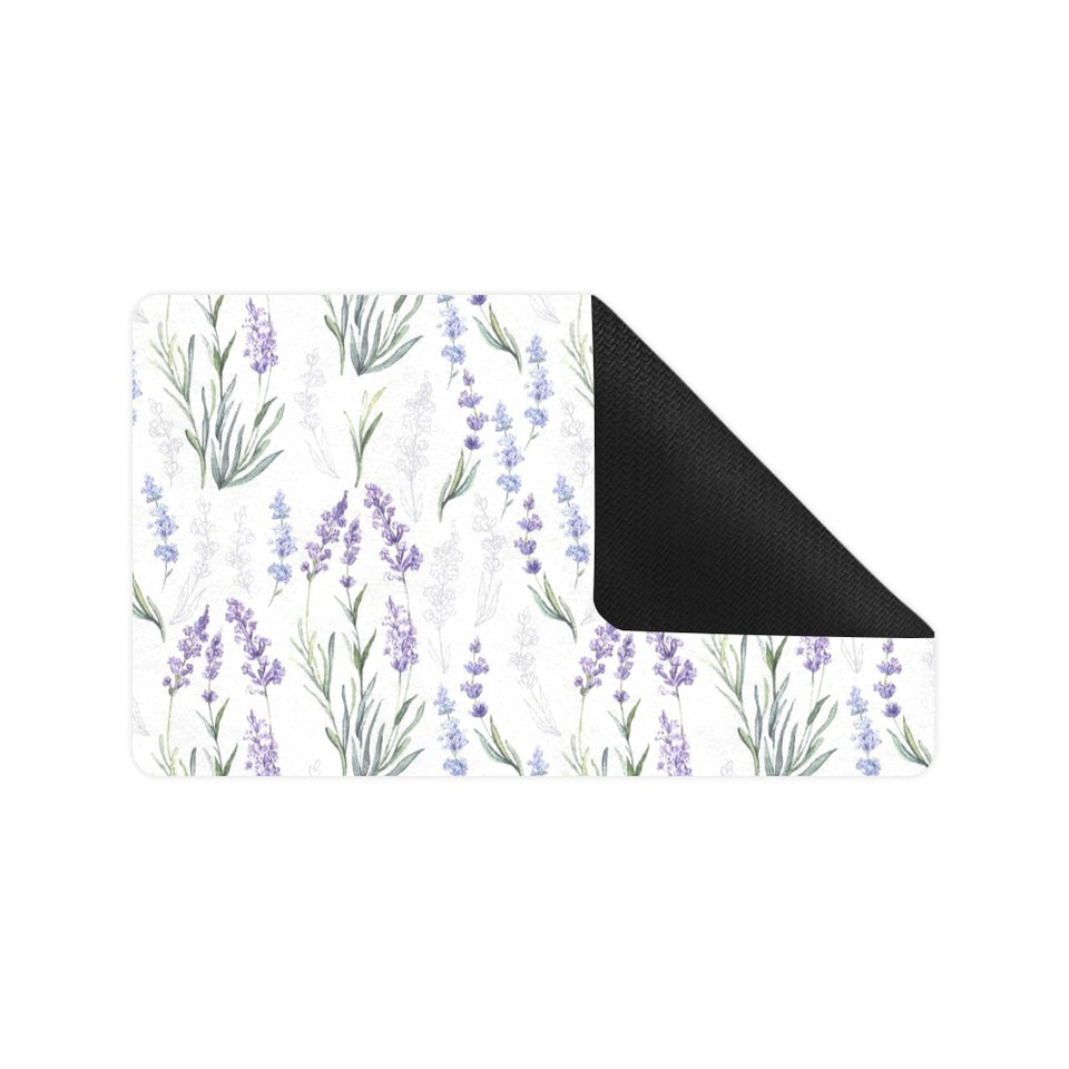 Hand painting Watercolor Lavender Doormat