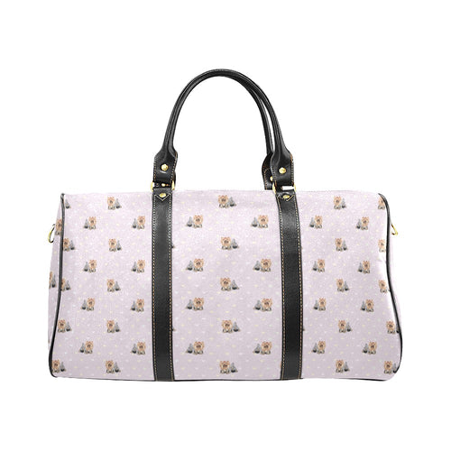 Yorkshire Terrier Pattern Print Design 02 Travel Bag