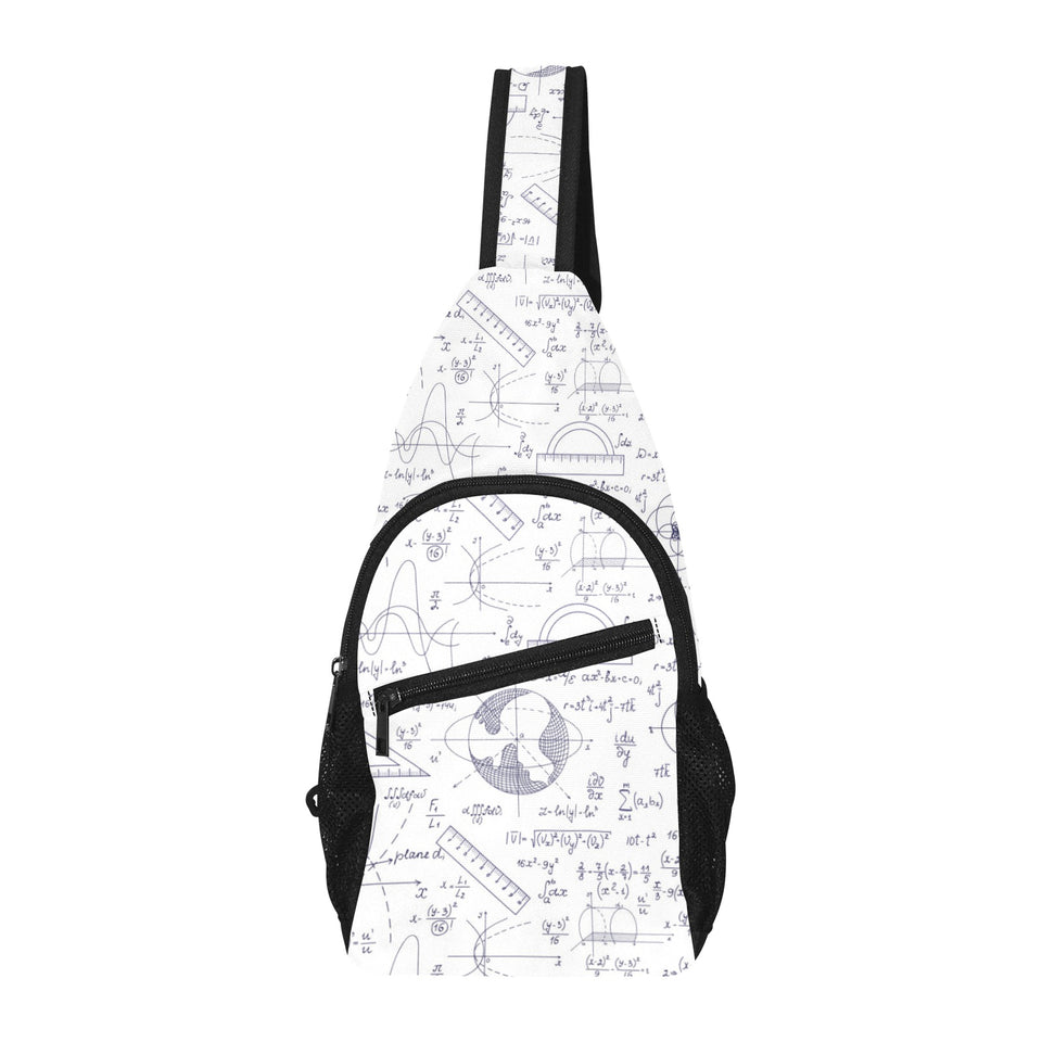 Math Pattern Print Design 03 All Over Print Chest Bag