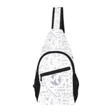 Math Pattern Print Design 03 All Over Print Chest Bag