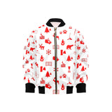 Canada Pattern Print Design 04 Kids' Boys' Girls' Bomber Jacket