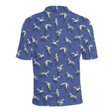 Seagull Pattern Print Design 03 Men's All Over Print Polo Shirt