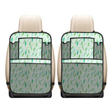 Green Peas Pattern Print Design 01 Car Seat Back Organizer