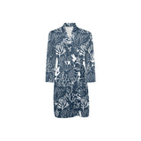 Coral Reef Pattern Print Design 05 Men's Long Sleeve Belted Night Robe