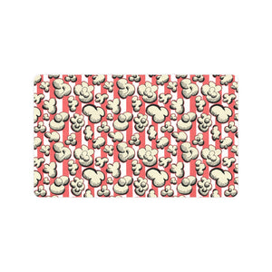 Popcorn Pattern Print Design 05 Doormat