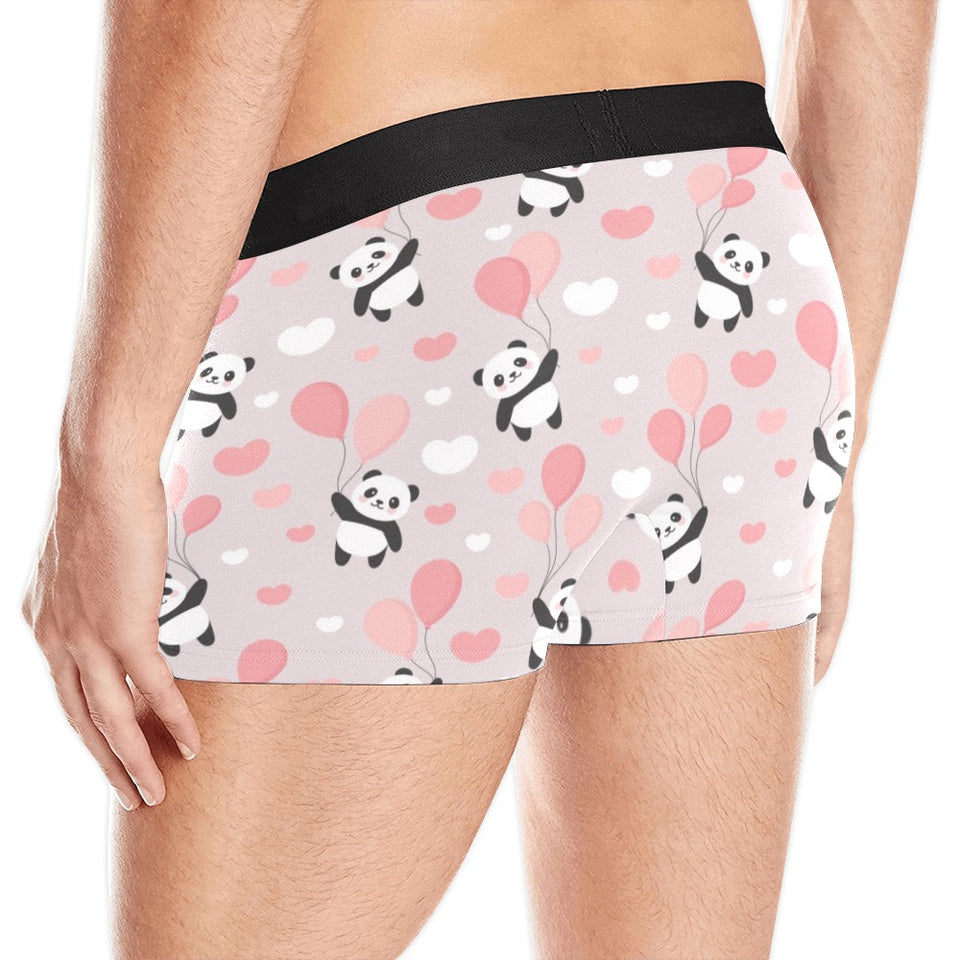 Cute panda ballon heart pattern Men's All Over Print Boxer Briefs Men's Underwear