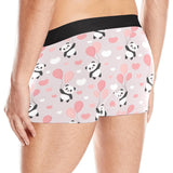 Cute panda ballon heart pattern Men's All Over Print Boxer Briefs Men's Underwear
