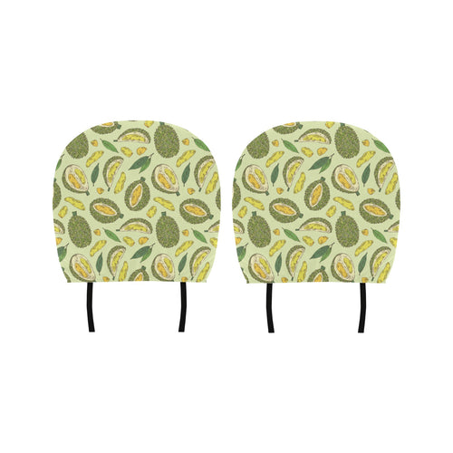 Durian leaves pattern background Car Headrest Cover