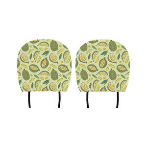 Durian leaves pattern background Car Headrest Cover