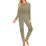 arabic star gold pattern Women's All Over Print Pajama Set