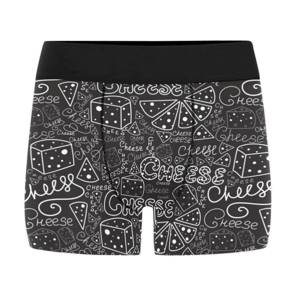 Handwritten cheese pattern Men's All Over Print Boxer Briefs Men's Underwear